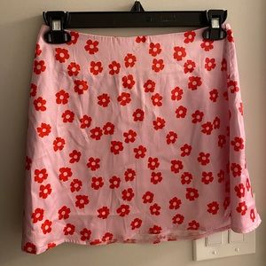Silk floral princess Polly mini skirt